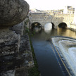 The Pulteney Bridge.